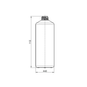 <b>Bottle</b> 100ml round with nozzle - Product Image 3