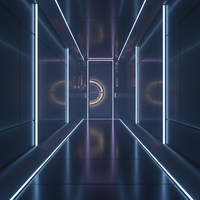 Porte en acier inoxydable ignifuge, insonorisée, design moderne, pour entrée d'hôtel, hall