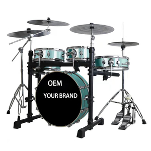 Batería Acústica de Cuerpo Delgado con MOQ Bajo para Profesionales, Set de 7 Tambores, Instrumento de Percusión a Precio de Fábrica - Product Image 2