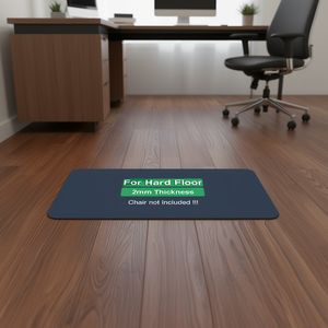 Tapis de protection pour chaise en PVC, 36x48 pouces, finition mate, rectangulaire, pour sols durs, épaisseur 2 mm - Product Image 2
