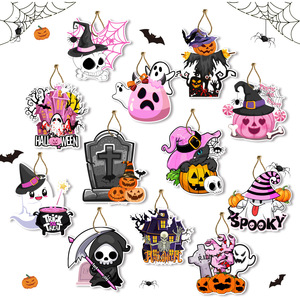 12 étiquettes cadeaux en papier « Little Boo Ghost » – Joyeuses Fêtes d'Halloween – Étiquettes <span class=keywords><strong>fantômes</strong></span> à suspendre pour emballages cadeaux et décorations d'Halloween - Product Image 6