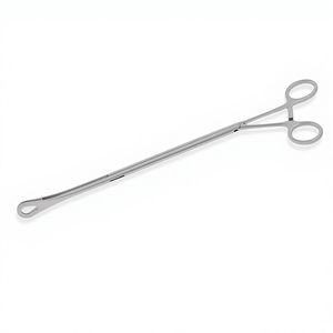 Pinzas VATS Foerster de Acero Inoxidable, Rectas, 20 mm, Ovaladas, con Mordazas Dentadas, Eje de 10 mm, con Trinquete, 9.5'' (24 cm) de Longitud de Trabajo, 13.5'' - Product Image 1