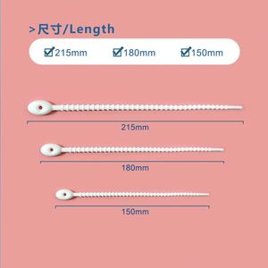 Colorful Silicone Twist Ties <b>Cable</b> Cord Wraps Management Organizer <b>Bag</b> Sealing Clips Reusable Bread Tie Food Saver Household Sna - Product Image 3