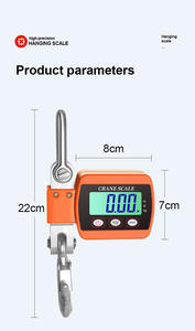 उच्च क्षमता 0.5 भारी शुल्क डिजिटल क्रेन स्केल औद्योगिक इलेक्ट्रॉनिक हैंगस्केल - Product Image 6
