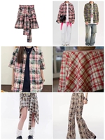 Tissu taché de conception unique Vichy Plaid Texture robe tissu 100% coton tissu imprimé à carreaux pour chemises pantalons