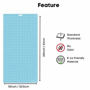 <span class=keywords><strong>Tapis</strong></span> <span class=keywords><strong>de</strong></span> <span class=keywords><strong>découpe</strong></span> adhésif Diylobby 12x24 pour <span class=keywords><strong>Silhouette</strong></span> <span class=keywords><strong>Cameo</strong></span> <span class=keywords><strong>4</strong></span> 3 2 1 Cut Mats Replacement - Product Image 5