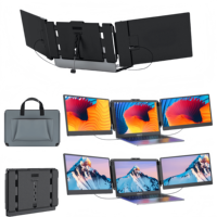 Ordinateur portable de jeu portable FHD 1080P de 14 pouces d'usine avec écran IPS Triple moniteur Interface USB LCD rétro-éclairé pour les jeux