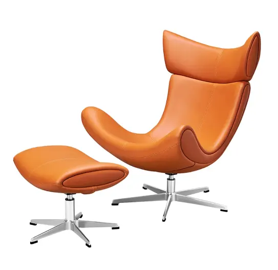 आधुनिक चमड़े इमोला डिजाइनर लिविंग रूम होम फर्नीचर अवकाश सिंगल सोफा कुर्सी लाउंज कुर्सी और ओटोमन