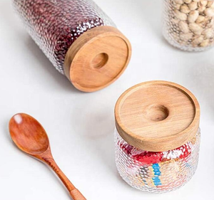 Pot en verre transparent pour maçon de cuisine 300ml, avec joint en <span class=keywords><strong>caoutchouc</strong></span> de liège - Product Image 5