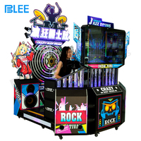 Machine de jeu vidéo musicale d'arcade avec batterie de jazz, machine de jeu électronique DJ à monnayeur avec prise en charge du japonais et de l'anglais