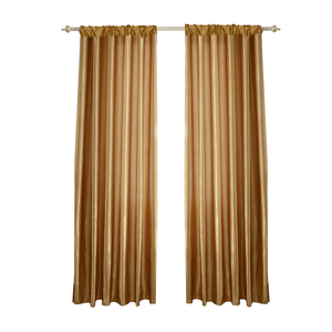Rideaux en polyester semi-occultants dorés brillants de luxe XinLan, modernes, isolants thermiquement, pour toutes les saisons, pour chambre à coucher - Product Image 5