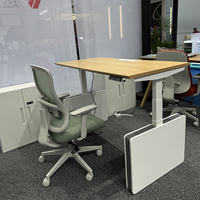 YEDDKIN Bureau Électrique Réglable en Acier Ergonomique pour le Travail Debout – Idéal pour le Bien-être des Employés d'Entreprise – Robuste et Facile à Utiliser