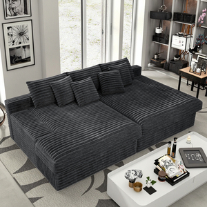 Ensemble de canapé modulaire convertible, canapé moderne écologique rembourré en mousse à mémoire de forme pour salon et chambre à coucher - Product Image 4