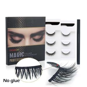 Impermeable imán pestañas Kit magnético pegamento Lápiz Delineador de ojos y la magia de las pestañas con pinzas - Product Image 1