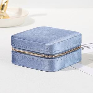 Boîte de rangement innovante à double étage avec miroir, idéale pour les voyages, organiseur de bijoux, bagues, colliers, boucles d'oreilles, intérieur en velours - Product Image 3