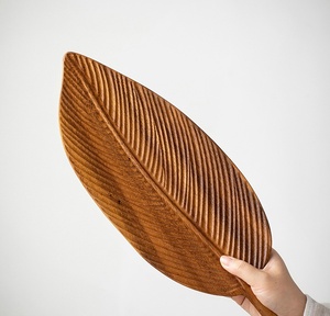 Wholesale Solid Acacia Wooden Serving Organizer Shaped Walnut <strong>Wood</strong> Food <strong>Plate</strong> with Leaves for Fruits Storage Dishes &amp; <strong>Plates</strong> - Product Image 6