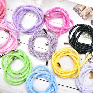 Tali Serut Pengganti Universal 138Cm, untuk Sweatshirt Celana Jaket Mantel Hoodie Tali Payet Kristal Berlian Imitasi Tali Glitter - Product Image 2