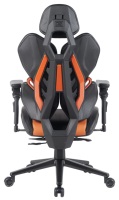Chaise de gaming ergonomique en nylon avec accoudoirs 5D réglables, vérin à gaz 4 positions, pivotement à 360°, design de luxe pour bureau à domicile et ordinateur