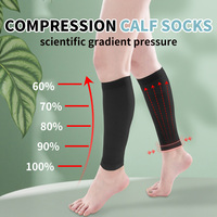 Chaussettes de compression noires de haute qualité 15-20 mmHg, 20-30 mmHg, 30-40 mmHg à compression graduée pour le soutien des veines variqueuses et la récupération de la circulation