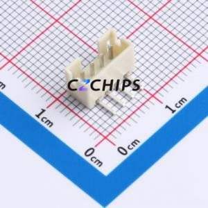 ZX-PH2.0-4PWZ-GW Wire-to-Board Pin Header Bent Lead Through Hole,P=2mm Connector 1x4P 2mm Right Angle Insert PH - Product Image 1