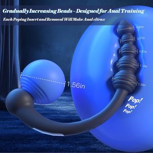 Tapón Anal de Silicona de Doble Cabeza, Masajeador de Próstata, Expansor Anal, Cuentas <span class=keywords><strong>Anales</strong></span> para Parejas, <span class=keywords><strong>Precio</strong></span> de Fábrica - Product Image 3