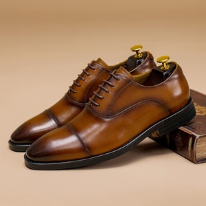 Nuevo Modelo 2025, Zapatos de Cuero para Hombre, Formales de Negocios, Transpirables, Estilo Oxford, Cuero de Primera Calidad, Estilo Británico - Product Image 4