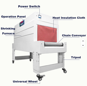 เครื่องซีลแบบ L อัตโนมัติระบบนิวเมติก BSN5030+BF550 และเครื่องอบฟิล์มหดแบบ L สำหรับบรรจุภัณฑ์อาหาร เครื่องดื่ม และสิ่งทอ - Product Image 3