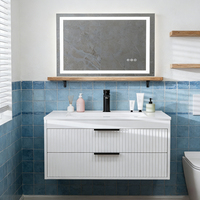 Meuble-lavabo mural moderne 4Modern avec vasque et 2 tiroirs