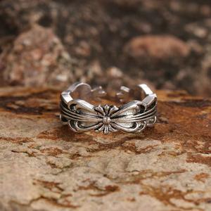 Bague en acier inoxydable plaqué argent de style européen américain, forme de cœur classique, ouverture en zircon, pour mariage, fiançailles, fête - Product Image 3