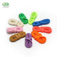 JOGHN – lacets plats colorés et créatifs, couleur unie, lacets de chaussures de sport d'athlétisme multicolores, corde plate