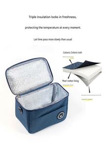 <b>Large</b> Capacity Waterproof Cooler Lunch Bag for Adults Comfortable Handle Reusable Grocery Cooling Oxford Tote Bag - Product Image 2