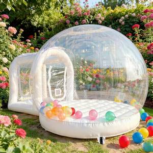 Dôme à bulles de 3 m, tente à double couche, château gonflable transparent de luxe, en PVC, château gonflable pour enfants - Product Image 4