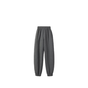 <span class=keywords><strong>Pantaloni</strong></span> Sportivi da <span class=keywords><strong>Donna</strong></span> Grigi <span class=keywords><strong>con</strong></span> <span class=keywords><strong>Elastico</strong></span> in Vita, Larghi, <span class=keywords><strong>con</strong></span> Polsini, Lunghi, in Cotone, Casual, <span class=keywords><strong>con</strong></span> Interno Spazzolato Caldo - Product Image 1