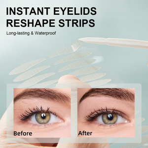 LMLTOP Bande adhésive pour paupières doubles, grandes gouttes d'eau, résistante à la transpiration, fine, invisible, pour lifting des yeux, autocollant pour paupières, 160 patchs, prix de gros - Product Image 5