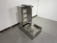 Grill à gaz professionnel pour shawarma, machine à shawarma au propane, machine à kebab doner, rôtissoire verticale avec 3 brûleurs pour la restauration rapide