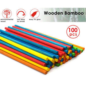 FOSKA 100 bâtonnets en <span class=keywords><strong>bois</strong></span> éducatifs pour les jeunes enfants, multicolores, pour le développement cognitif et le jeu créatif des garçons et des filles - Product Image 3