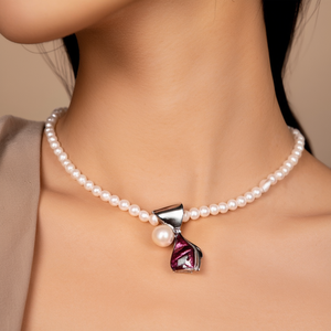 CBBA-1443 Pearl <b>Necklaces</b> Elegant and Luxurious Perfect Accessory for Any Outfit - Product Image 3