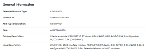 MS- CI502-PNIO 1SAP220700R0001 โมดูล PROFINET Slave พร้อมช่อง 8DI 8DO 8DC สำหรับ AC500 PLC ของแท้ มีสินค้าในสต็อก - Product Image 5