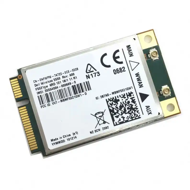 W * eless Adapter Card für Unlocked 5550 DW5550 Ericsson F5521gw 3G WWAN WCDMA HSPA GSM GPRS Mobile Broadband GPS PCI-E