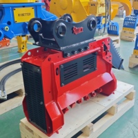 RIBETTER Broyeur forestier hydraulique robuste et fiable pour excavatrice, adapté aux excavatrices de 3 à 15 tonnes, pour le débroussaillage