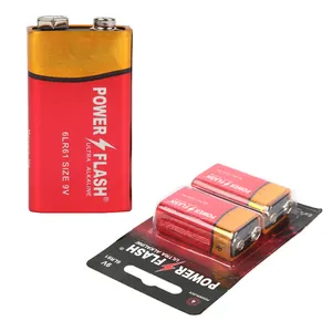 批发9v碱性电池持久9伏电池，用于烟雾报警器和电子玩具