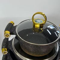 Ensemble de 10 casseroles de cuisine en alliage d'aluminium pour la fête à la maison
