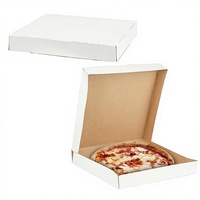 Boîte à pizza en carton ondulé écologique avec logo personnalisé, emballage alimentaire en carton recyclable de haute qualité, fermeture magnétique, poignée, vente en gros