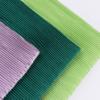 Vente en gros à la mode 100% polyester plissé extensible plissé autre tissu pour femmes pour vêtements