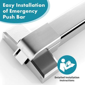Bạc Thép Không Gỉ Bền Cao An Toàn <span class=keywords><strong>Panic</strong></span> Thanh Khóa Cửa Đẩy Thanh Thoát Thiết Bị Key Khẩn Cấp <span class=keywords><strong>Panic</strong></span> Đòn Bẩy Cho <span class=keywords><strong>Panic</strong></span> Thoát - Product Image 2