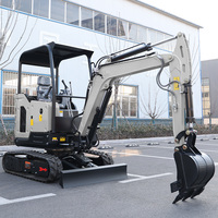 LIVRAISON GRATUITE Mini-excavatrice Powston 1,8 tonne pour moteur CE EPA, pompe hydraulique sur chenilles, garantie 1 an, pour usage agricole et de construction
