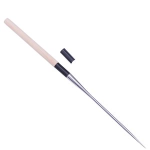 Palillos Ecológicos de Acero Inoxidable 304 para Restaurante Japonés, Sashimi, Moribashi, Sushi, con Mango de Madera y Superficie Lisa - Product Image 1