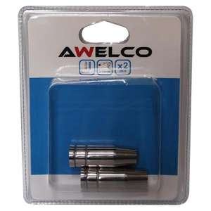 AWELCO - 91520/S Buse à gaz cylindrique MIG 15 (2 pièces) -SOUDAGE EAN 8004386915202 - Product Image 1
