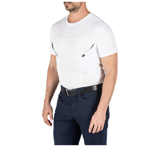 Maglietta a maniche corte da uomo UNDERCOVER in maglia solida, elasticizzata, traspirante, ad asciugatura rapida, taglie forti S-5XL, top estivo - Product Image 5