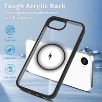 Coque de téléphone transparente en acrylique pour iPhone 11 12 13 14 15 16 pour SamsungSE4 2025, coque transparente antichoc